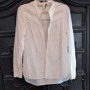 Pilcro White Lace Blouse